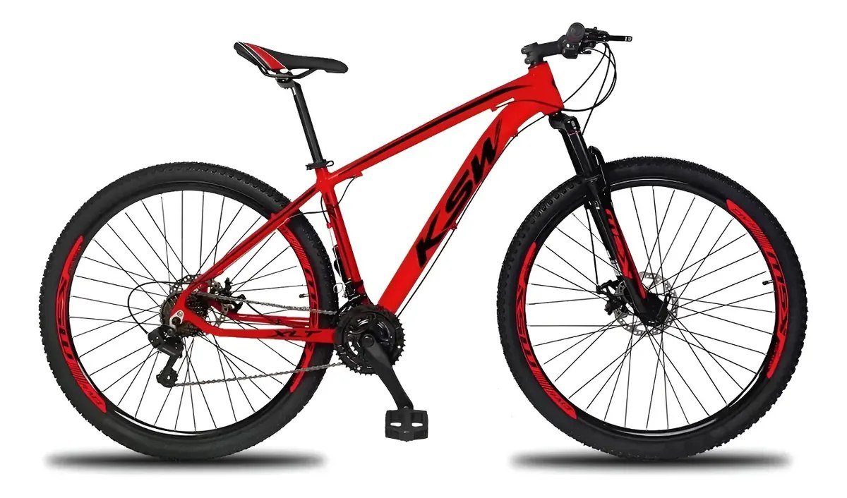 KSW XLT 100 Vermelha e Preta 21"