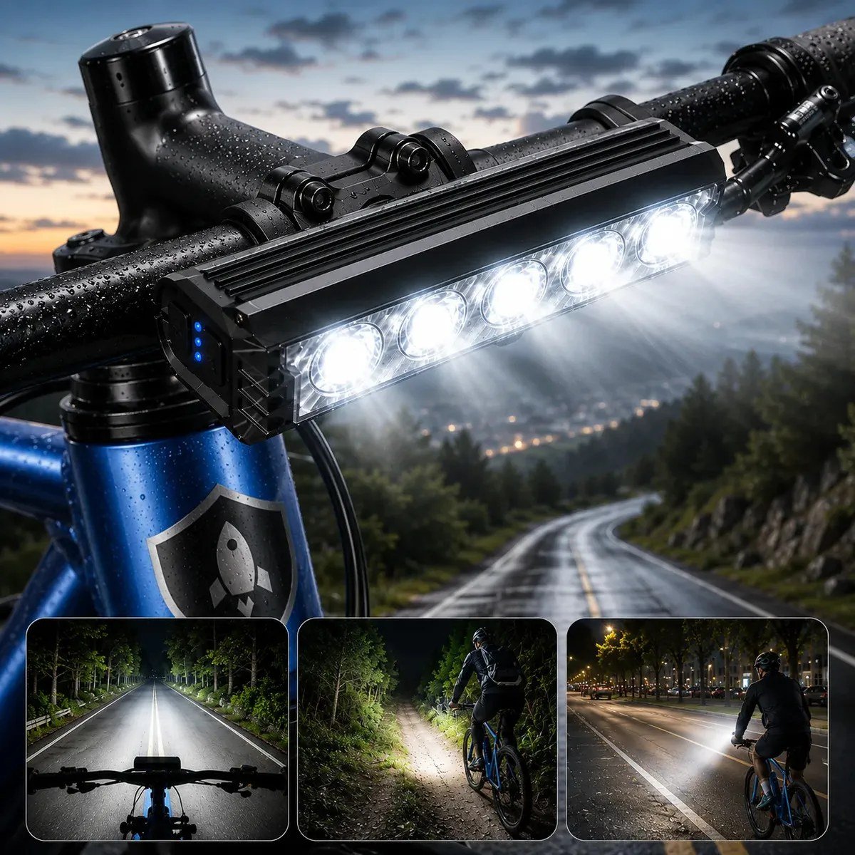 Farol Komei 5 LEDs 20.000 lm