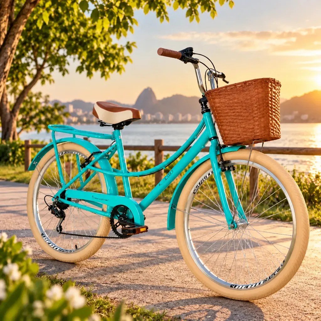 Bicicleta Retrô Aro 26 7 Marchas
